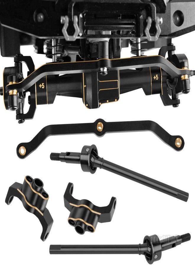 BRCatWPark RC Brass Axle widening (+5mm Wider on Each Side) Upgrades Part for 1/18 TRX4M,Front & Rear+5mm Wider on Each Side,BRCatWPark RC Brass Axle widening Hop-Up - Image 4